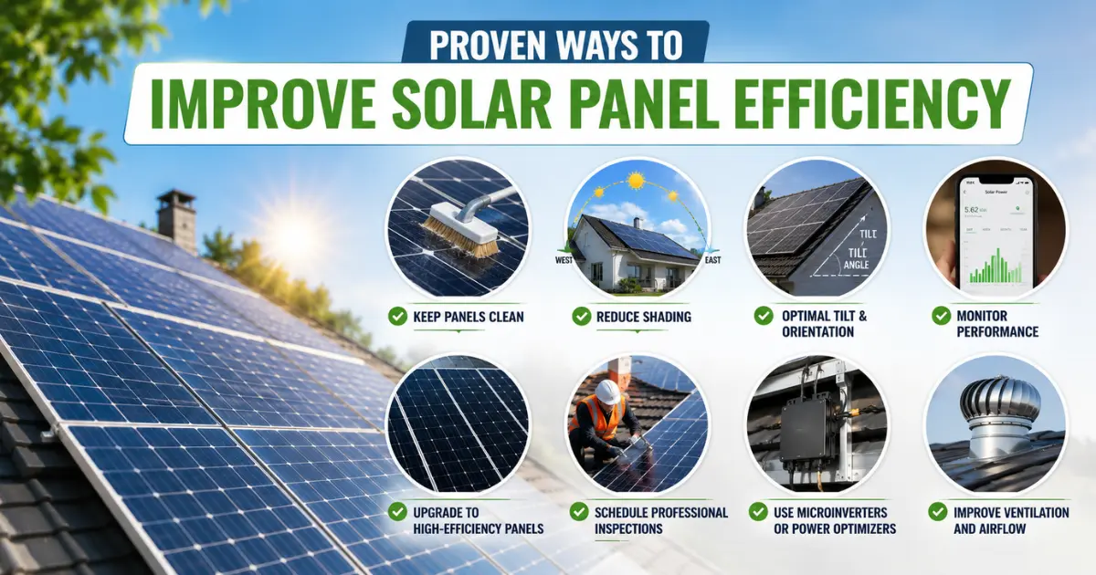 Proven Ways to Improve Solar Panel Efficiency