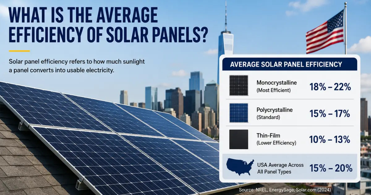 What Is the Average Efficiency of Solar Panels