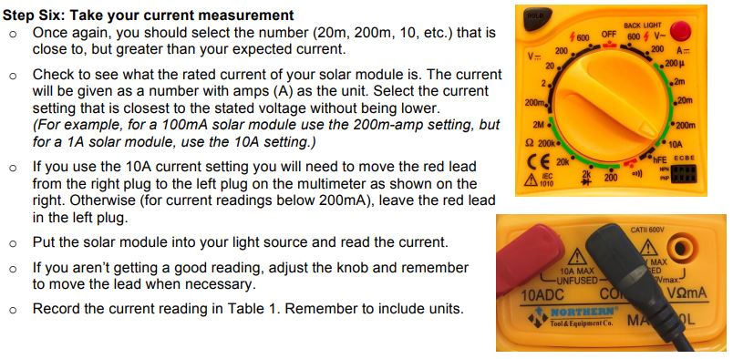 how to measure current with voltage