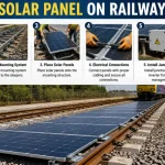 Solar Panel On Railway Tracks