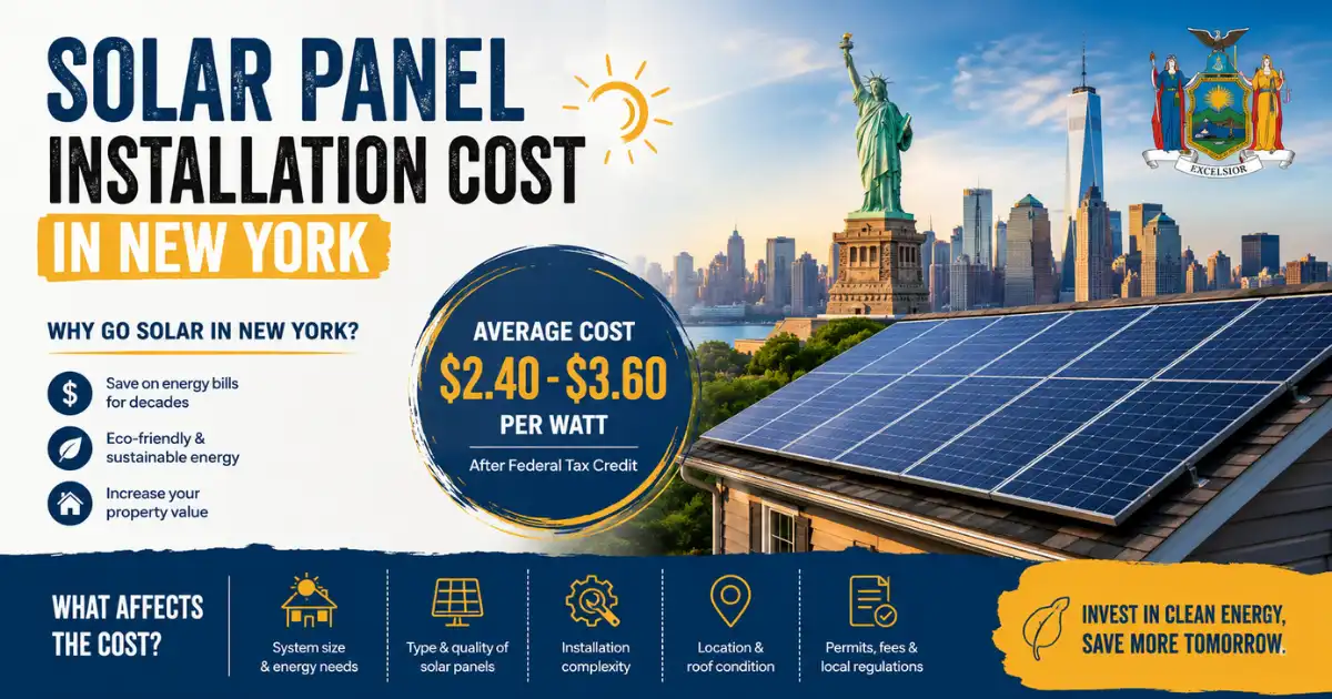 Solar Panel Installation Cost in New York