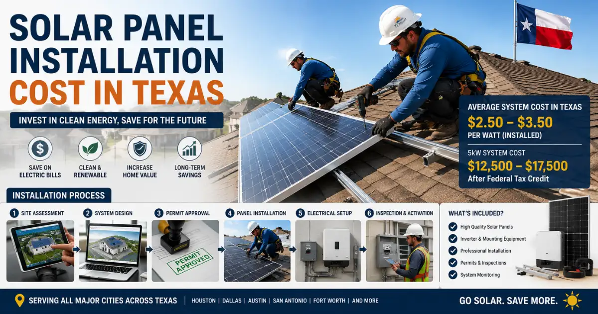 Solar Panel Installation Cost in Texas