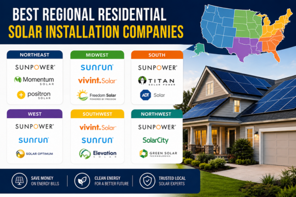 Best Regional Residential Solar Installation Companies