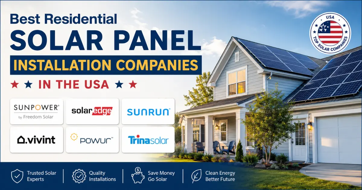 Best Residential Solar Panel Installation Companies in the USA