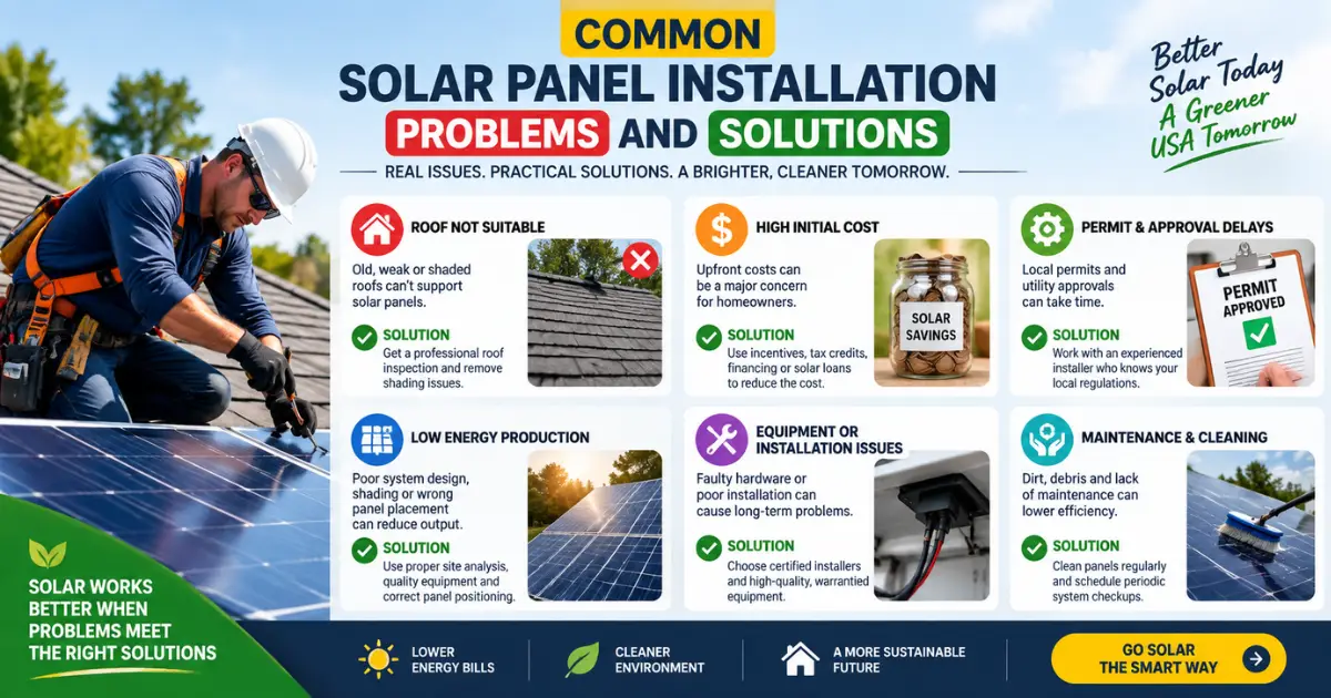 Common Solar Panel Installation Problems and Solutions