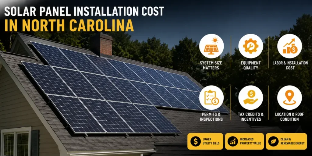 Solar Panel Installation Cost in North Carolina 2026