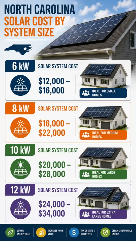 nc Solar Cost by System Size