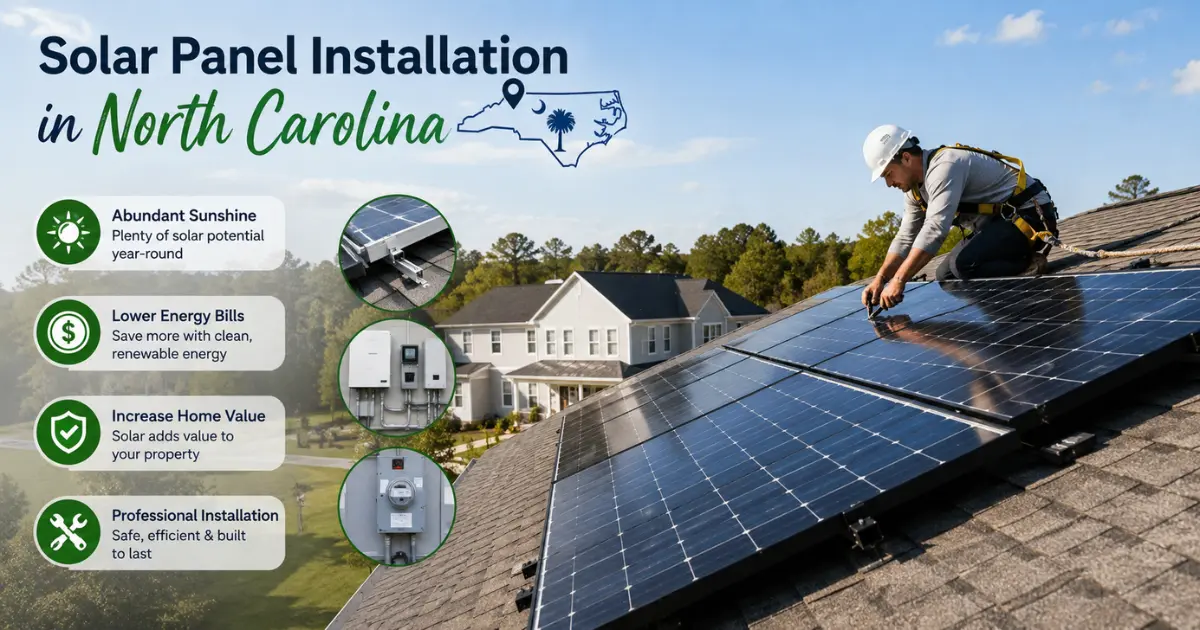 solar panel installation in North Carolina