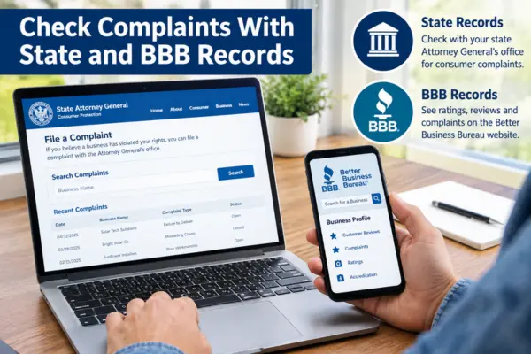 Check Complaints With State and BBB Records