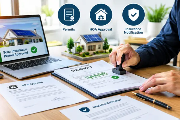 Confirm Permits, HOA Approval & Insurance Notification