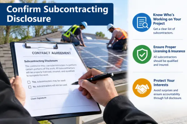Confirm Subcontracting Disclosure