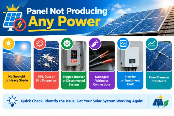 Panel Not Producing Any Power