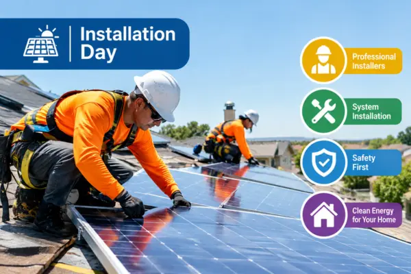 Solar system Installation Day
