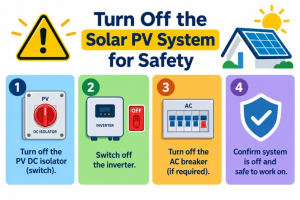 Turn Off the Solar PV System for Safety